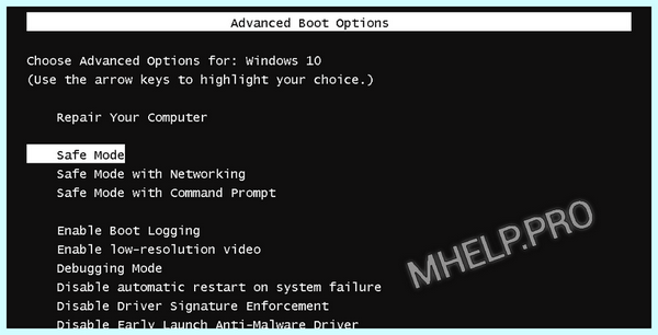 Bcdedit set default safeboot