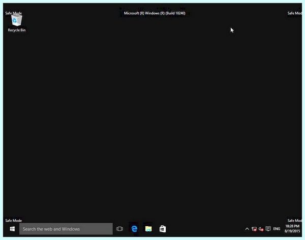 Bcdedit set default safeboot