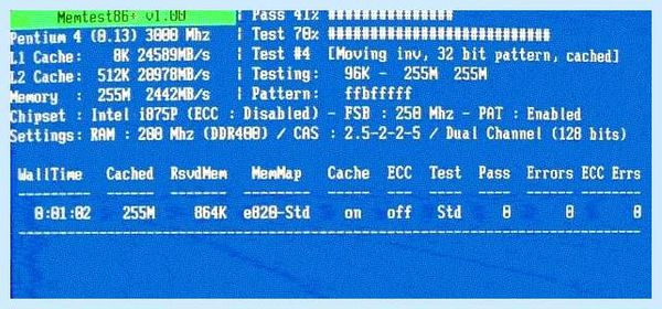 Beginning dump of physical memory
