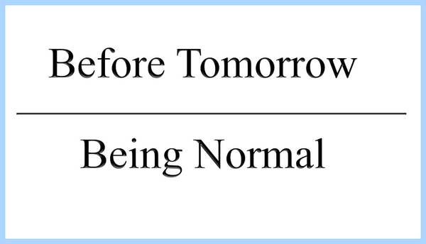 Being normal перевод Carefully studying this phenomenon the