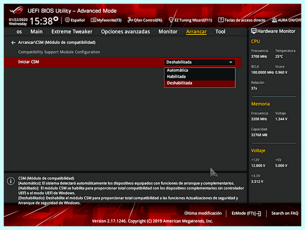Bios csm что это продуктивность работы компьютера