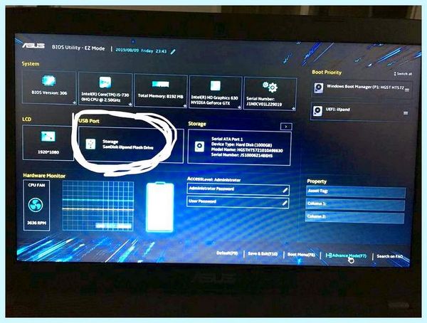Bios ez flash data in the USB
