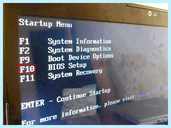 Bios hp probook