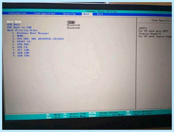 Bios на леново на наличие пятен или химических