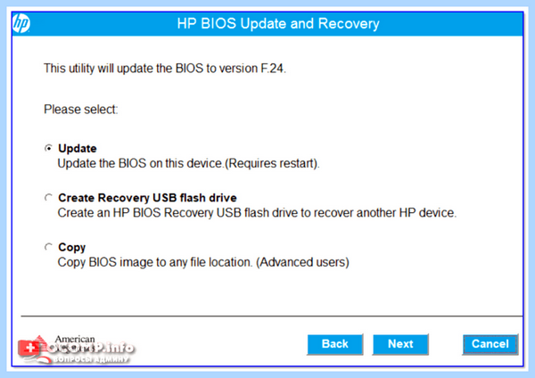 Bios на ноутбуке hp