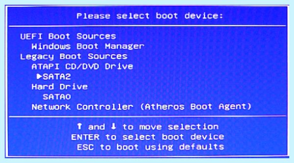 Bios на ноутбуке hp