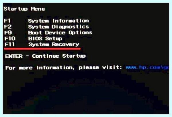 Bios на ноутбуке hp