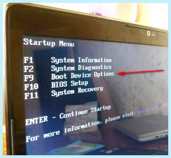 Bios на ноутбуке hp
