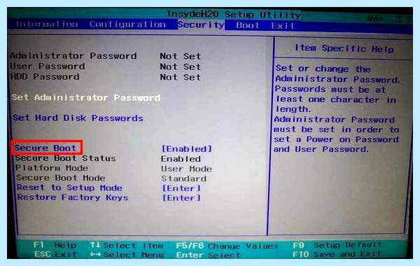 Bios на ноутбуке lenovo