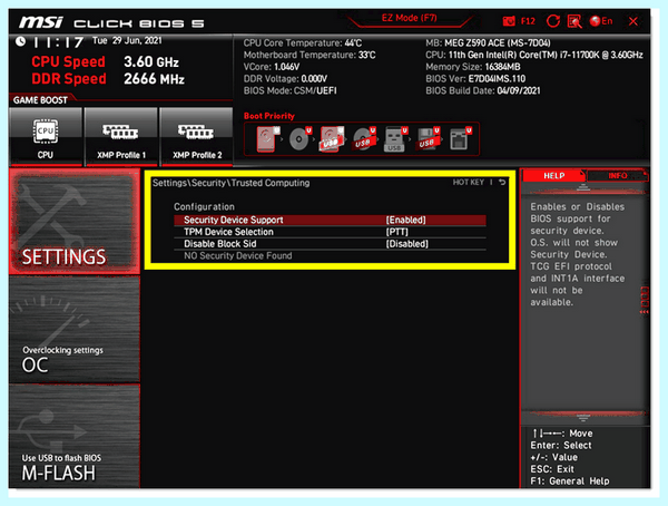 Bios tpm что это