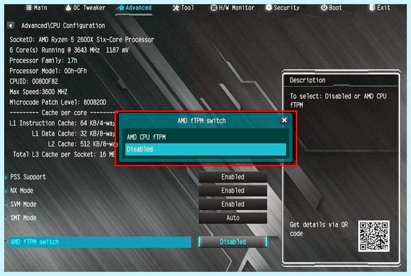 Bios tpm что это