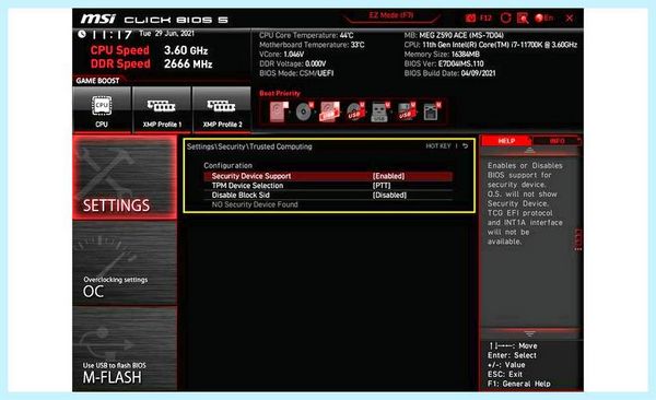 Bios tpm что это него для этого