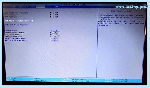 Bios в lenovo