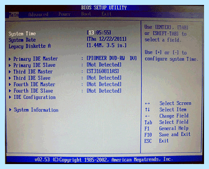 Bios загрузка с диска