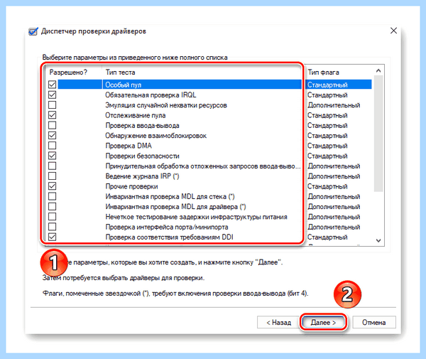 Blue screen memory management
