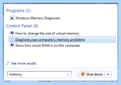 Blue screen memory management