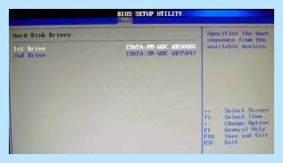 Boot device and press a key