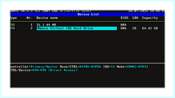 Boot device not found что