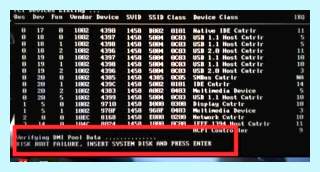 Boot disk failure (boot, disk, failure, командную строку, detected disk, detected disk failed) Boot disk failure