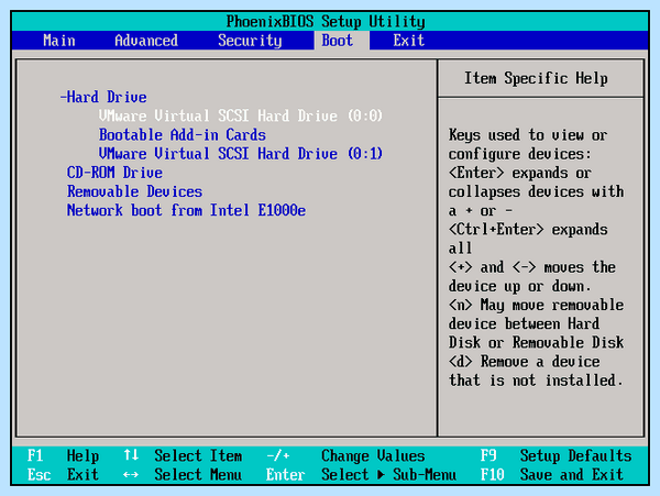 Boot disk not found