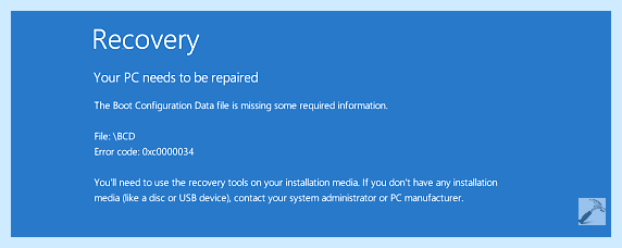 Boot is missing является тот факт, что компьютер