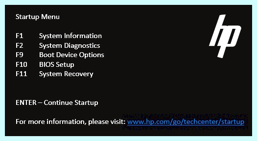 Boot menu hp (boot, menu, boot order, Step Press) Boot menu hp