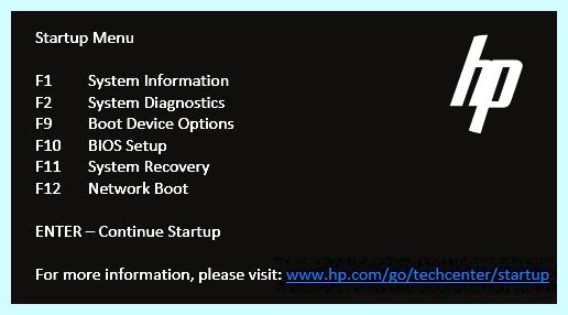 Boot menu hp (boot, menu, boot order, Step Press) Boot menu hp
