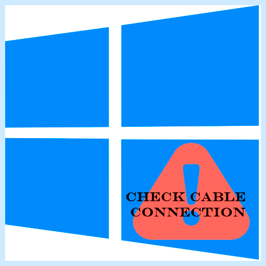 Check cable connection (check, cable, connection, status 0201, «Check cable, «Check cable connection») Check cable connection