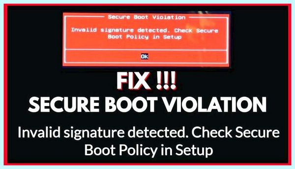 Check secure boot policy in setup довольно легко