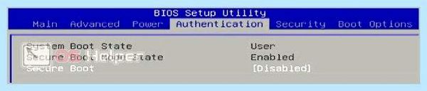 Check secure boot policy in setup