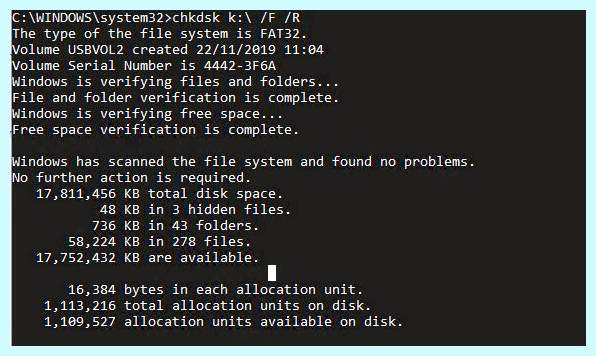 Chkdsk при каждой загрузке