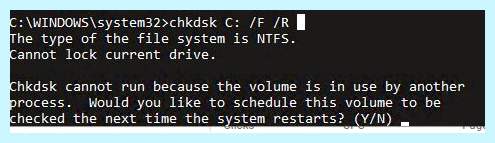 Chkdsk при каждой загрузке