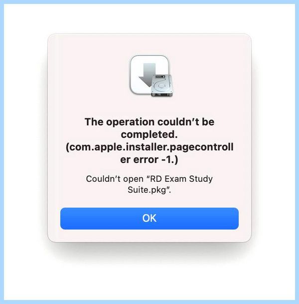 Com apple installer pagecontroller ошибка 1 There is no