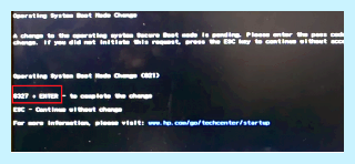 Continue to boot