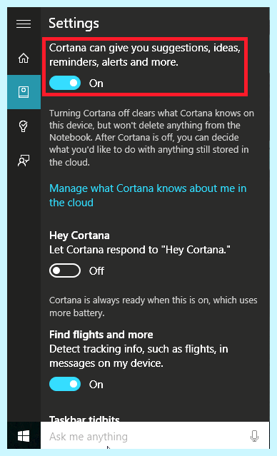 Cortana работает на русском