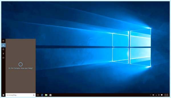 Cortana windows 10
