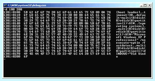 Crash dump memory