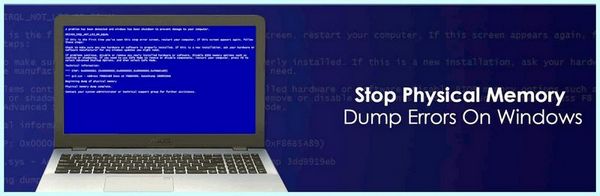 Crash dump physical memory
