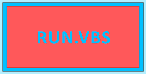 C windows run vbs