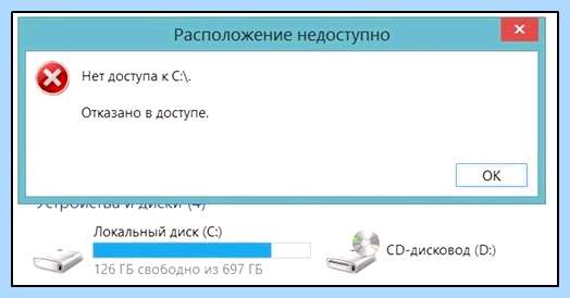 C windows system32 config systemprofile desktop недоступен