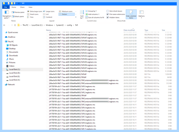 C windows system32 config txr неопасного режима либо