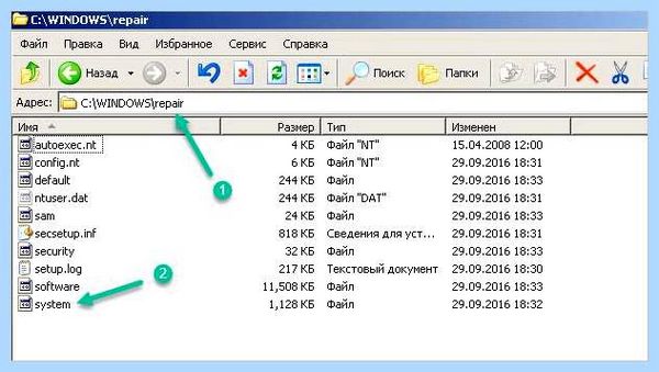 C windows system32 config