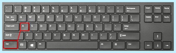Ctrl a выделить все меню Пуск программы Ctrl a выделить все меню Пуск программы