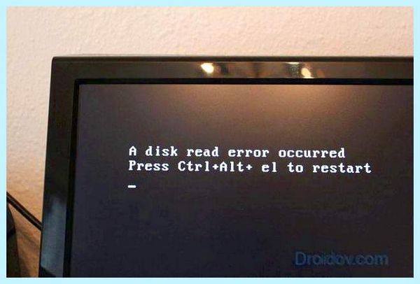 Ctrl alt del to restart (ctrl, restart, read error occurred, disk read, error occurred press) Ctrl alt del to restart