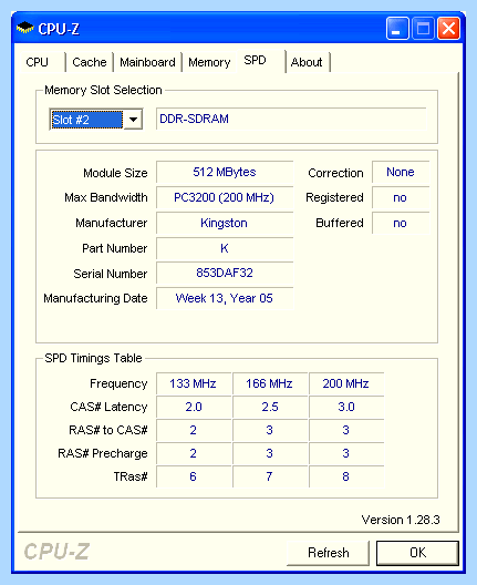 Ddr 400mhz cl3