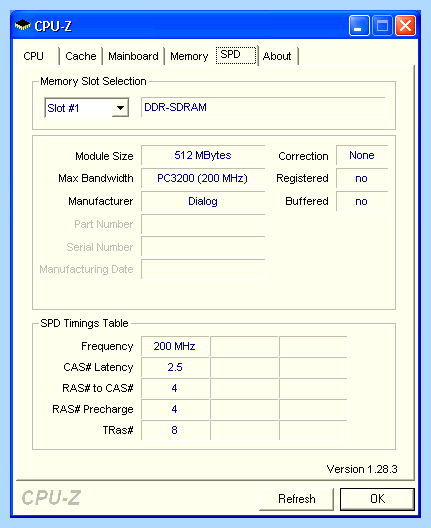 Ddr 400mhz cl3