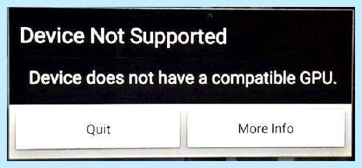 Device not supported перевод на русский the user available from Device not supported перевод на русский the user available from