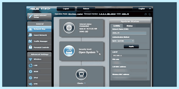 Asus router login