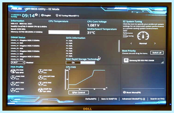 Asus uefi bios ez mode