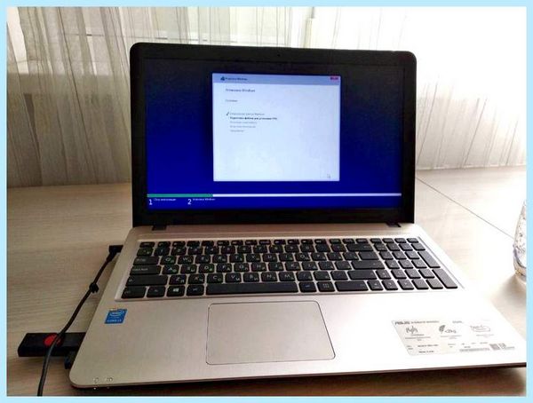 Asus установка windows